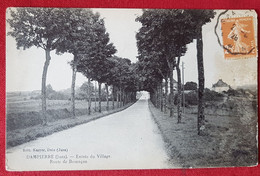 CPA -  Dampierre  -(Jura ) - Entrée Du Village - Route De Besançon - Dampierre