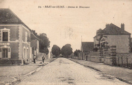 Cpa Bray Sur Seine, Avenue De Mousseaux. - Bray Sur Seine