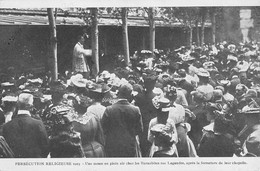 CPA 75 PARIS XVIIe PERSECUTION RELIGIEUSE 1903 UNE MESSE EN PLEIN AIR CHEZ LES BARNABITES RUE LEGENDRE - Paris (17)