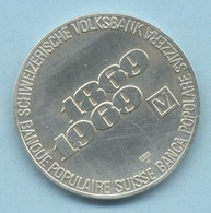 MEDAILLE    100 Ans Anniversaire  BANK NATIONAL SUISSE  Argent  1969 - Firma's