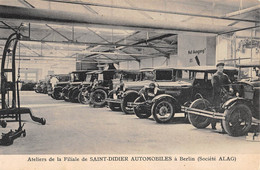 CPA 75 PARIS XVIe RUE DES SABLONS ATELIERS DE LA FILIALE DE SAINT DIDIER AUTOMOBILES A BERLIN SOCIETE ALAG - Paris (16)