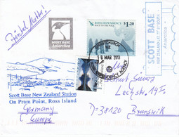 Ross Dependency 2013 Cover Race To The Pole (+stamp Netherlands) Ca Scott Base Ca 18 MAR 2013 (F8858) - Lettres & Documents