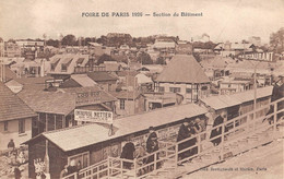 CPA 75 PARIS FOIRE DE PARIS 1926 SECTION DU BATIMENT - Expositions