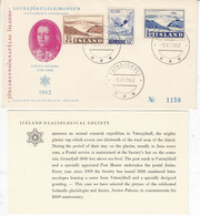 Iceland 1962 Vatnajohull Expedition  Cover Ca Vatnajokull 3 VI 1962 (F8862) - Cartas & Documentos