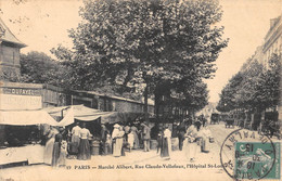 CPA 75 PARIS Xe MARCHE ALIBERT RUE CLAUDE VELLEFAUX HOPITAL SAINT LOUIS - Paris (10)