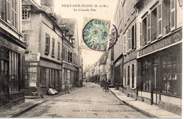 Cpa Bray Sur Seine, La Grande Rue. - Bray Sur Seine