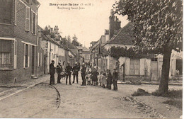 Cpa Bray Sur Seine, Faubourg Saint Jean. - Bray Sur Seine