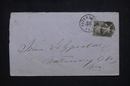 ETATS UNIS - N° Yvert 27 Type A. Jackson Sur Document De Petersburg, Période 1863/66, à Voir - L 102267 - Cartas