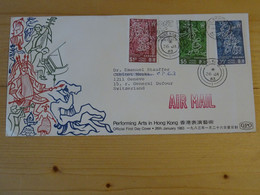 HONG-KONG Cover  1983  Thème Jeux - Lettres & Documents