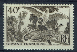 Guyane Française, 40f., Perroquets Aras, 1947, *, TB - Ongebruikt