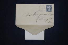 ETATS UNIS - N° Yvert 27 Type A. Jackson Sur Enveloppe Avec Contenu Commercial De Petersburg, à Voir - L 102287 - Cartas