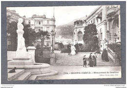 CPA Monaco MONTE-CARLO: Monument De Berlioz DOS NON DIVISE UNDIVIDED BACK - Les Terrasses