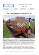 Catalogue PHILOTRAIN 2013-01 NS2200/2300 Dieselloc Spoor O NS4700 Stoomloc Spoor HO - Nerlandés