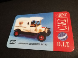 GREAT BRITAIN   25 POUND  AIR PLANES   CAR/  AC 130   DIT PHONECARD    PREPAID CARD      **5905** - Collezioni