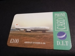 GREAT BRITAIN   100 POUND  AIR PLANES    DIT PHONECARD    PREPAID CARD      **5913** - [10] Colecciones