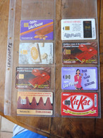 8 Télécartes (cartes Téléphoniques)  FRANCE TELECOM   Chocolateries Ou Friandises - Alimentazioni