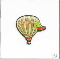 Pin's Transport - Montgolfière / Ballon “Marcassou“ (Saucisson Des Ardennes). Non Estampillé. Epoxy. T818-19 - Luchtballons
