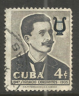 CUBA. 1958. 4c CERVANTES – COMPOSER. USED - Used Stamps