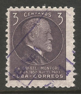 CUBA. 1953. 3c MONTORO. USED. - Used Stamps