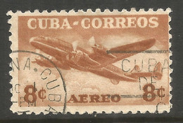 CUBA. 1953. 8c AIR MAIL USED - Used Stamps