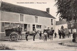 Cpa Villiers Sous Grez, Maison Noret. Très Rare - Andere & Zonder Classificatie