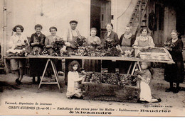 Cpa Grisy Suisnes Emballage Des Roses Pour Les Halles. Ets Baudrier Et Alexandre. - Andere & Zonder Classificatie