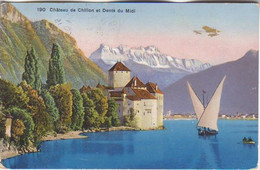 SWITZERLAND. 1913/Glion, Picture Postcard/Chateau De Chillon. - BE Berne