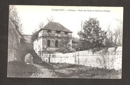 CPA 80 SOMME Picquigny CHATEAU PORTE DU GARD ET PAVILLON SEVIGNE - Picquigny