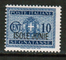 ITALY---Ionian Islands  Scott # NJ 1** F-VF MINT NH (Stamp Scan # 788) - Îles Ioniennes