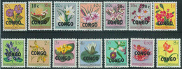 88039 --  CONGO --   STAMPS  - YVERT 382/99  MNH  Flowers ORCHIDS - Enteros Postales