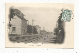 Cp , Chemin De Fer ,la GARE  ,45 ,LOIRET , CHEVILLY, Dos Simple , Voyagée 1904 - Stazioni Senza Treni