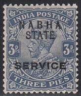 INDIA--NABHA   SCOTT NO 027  MNH  YEAR  1913 - Jhind