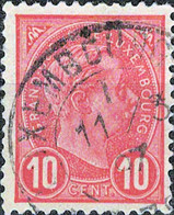 2959 Mi.Nr.71 Luxemburg (1895) Großherzog Adolf Gestempelt - 1895 Adolphe Right-hand Side