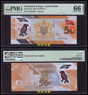 Trinidad And Tobago 50 Dollars, (2021), Polymer,AA Prefix, PMG66 - Trinité & Tobago