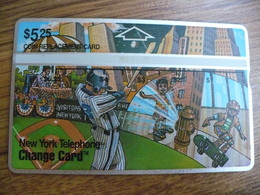L & G Phonecard USA  - New York, Baseball - [1] Holographic Cards (Landis & Gyr)