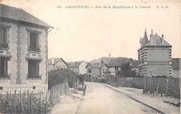 95-ARGNETEUIL-RUE DE LA REPUBLIQUE A LA COLONIE - Argenteuil