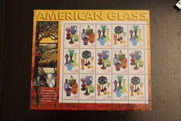 USA 1999; Amerikanisches Glas; MiNr 3148-51, MNH - Volledige Vellen