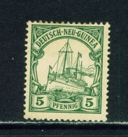 GERMAN NEW GUINEA  - 1901 Yacht Definitive 5pf Hinged Mint - Colony: German New Guinea