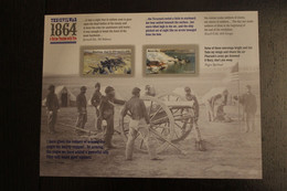USA 2014; Geschichte Des Amerikanischen Bürgerkrieges; Folienbogen, Sk, MiNr 5096 BA-97 BA, MNH - Volledige Vellen