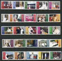 POLAND 2003 25th Anniversary Of Pontificate Singles  MNH / **.  Michel 4018-42 - Ongebruikt