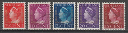 Nederland NVPH D20-24 Dienstzegels Cour De Justice 2 1947 Gestempeld - Dienstzegels