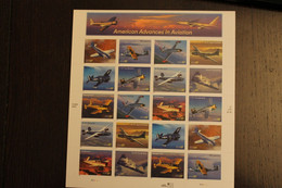 USA 2005; Flugzeuge; Folienbogen, Sk, MiNr  3944-53, MNH - Sheets