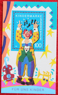 Für Uns Kinder Clown Circus 1993 Mi 1695 Block 27 Neuf Sans Charniere POSTFRIS MNH ** Germany BRD / Allemange - Blocks & Kleinbögen