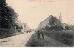 Cpa Neufmoutiers, Entrée Du Pays. Seine Et Marne. - Sonstige & Ohne Zuordnung