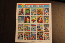 USA 2007; Super Heroes (II); Folienbogen, Sk, MiNr  4247-66, MNH - Sheets