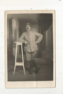 Cp , Carte Photo  , Militaria , Militaire , Casque , écrite 1918 - Characters