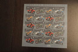 USA 2006; Motorräder; Folienbogen, Sk, MiNr  4157-60, MNH - Feuilles Complètes