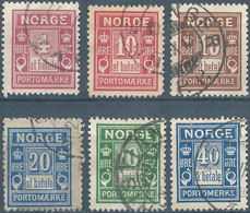 Norvegia - Norway - Norvège-Norge,1889  Portomarke,Used - Usados