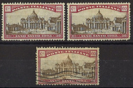 ITALIA 1925 - Anno Santo - N. 172 Nuovi* E Usato  (1287) - Otros & Sin Clasificación