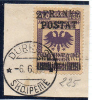 12CRT230 - ALBANIA 1919, Yvert 87 O Michel 59 Usato - Albania
